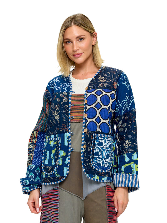 Hippie Colorful Quilted Jacket