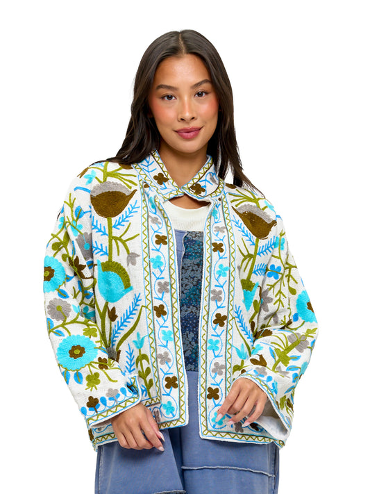 Gypsy Flower Embroidered Jacket