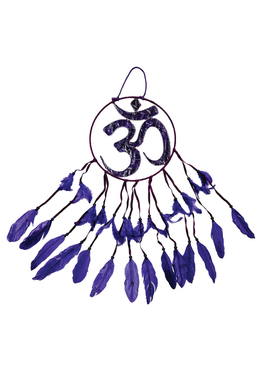 Dream Catcher Om Symbol With Feather