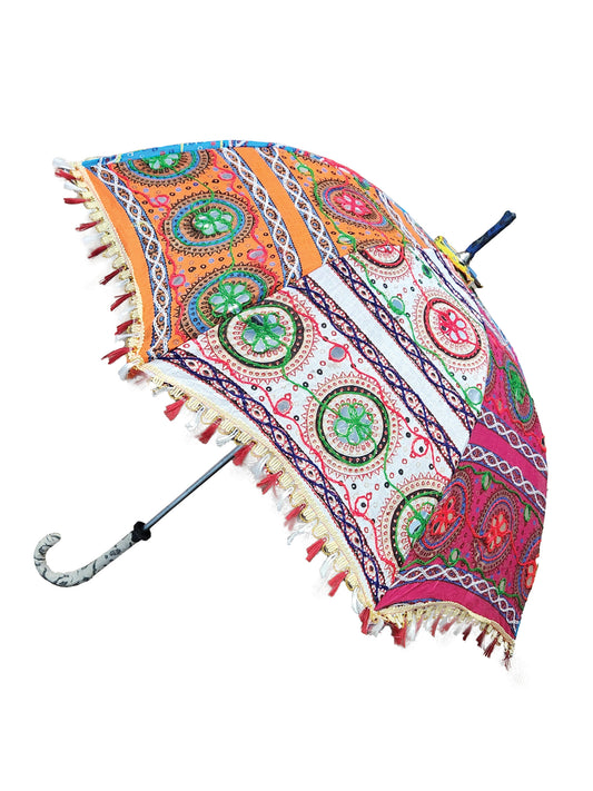 Indian Embroidered Umbrella Parasol